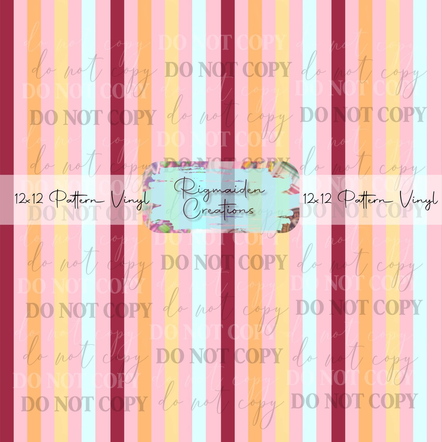 Pink Boho Stripes Vinyl