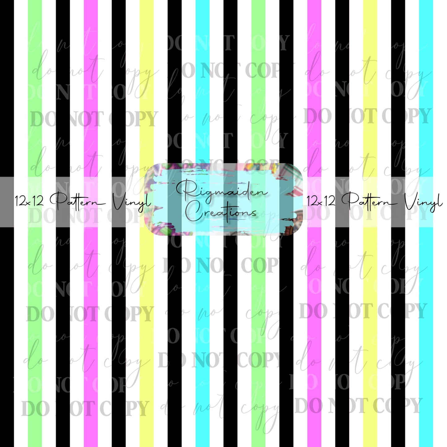Pastel Clown Stripes Vinyl
