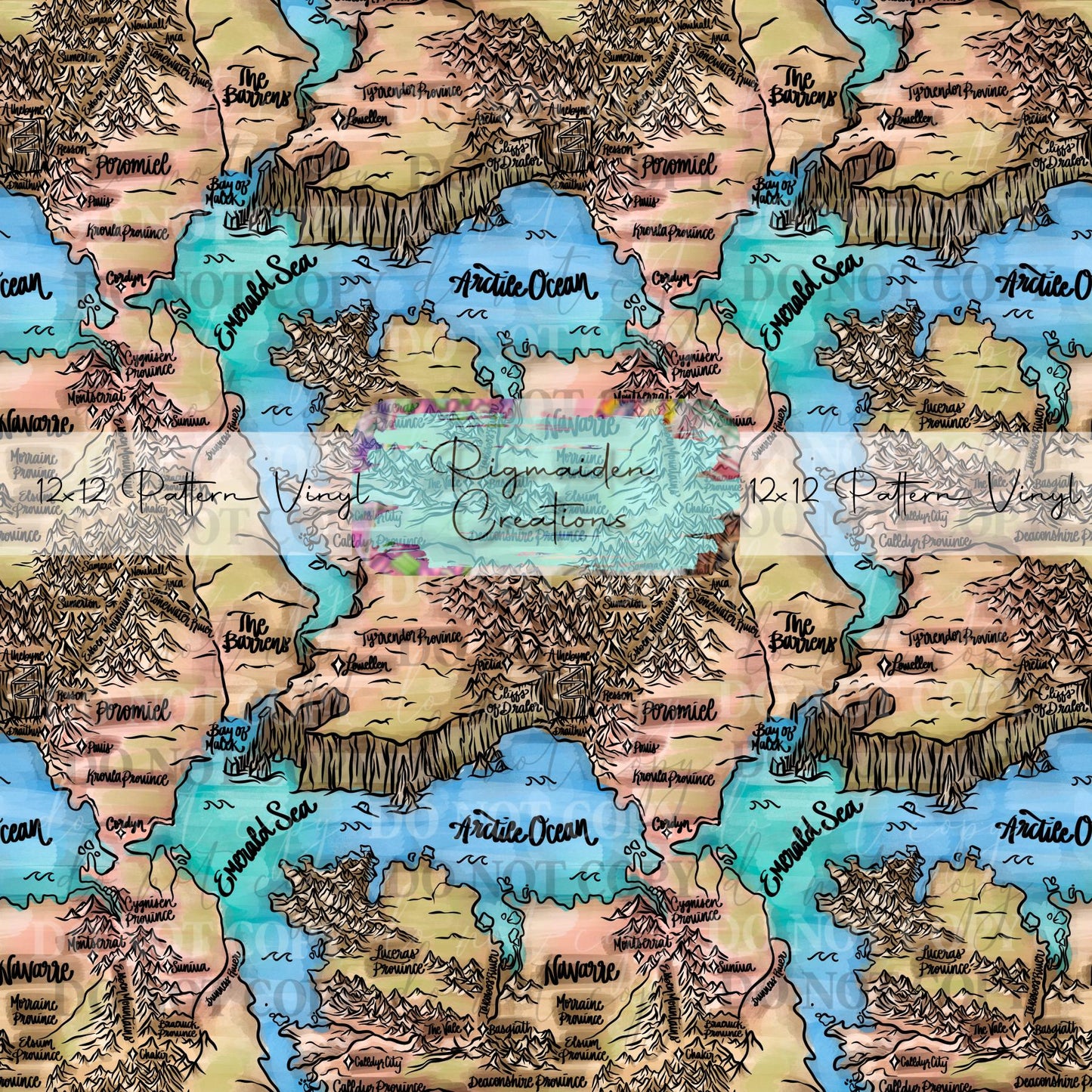 Fourth Wing Map Color Vinyl