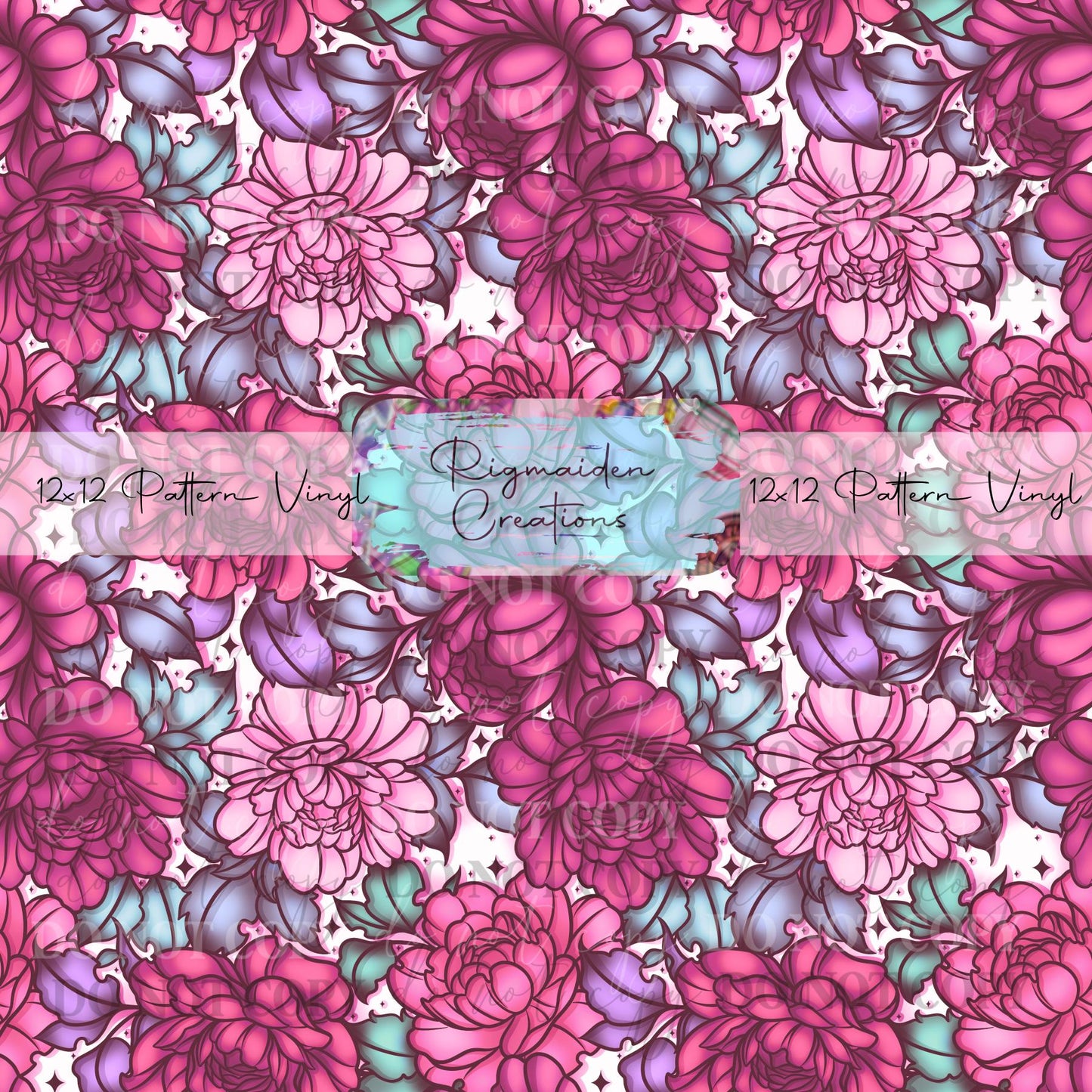 Muted Pink Florals Vinyl