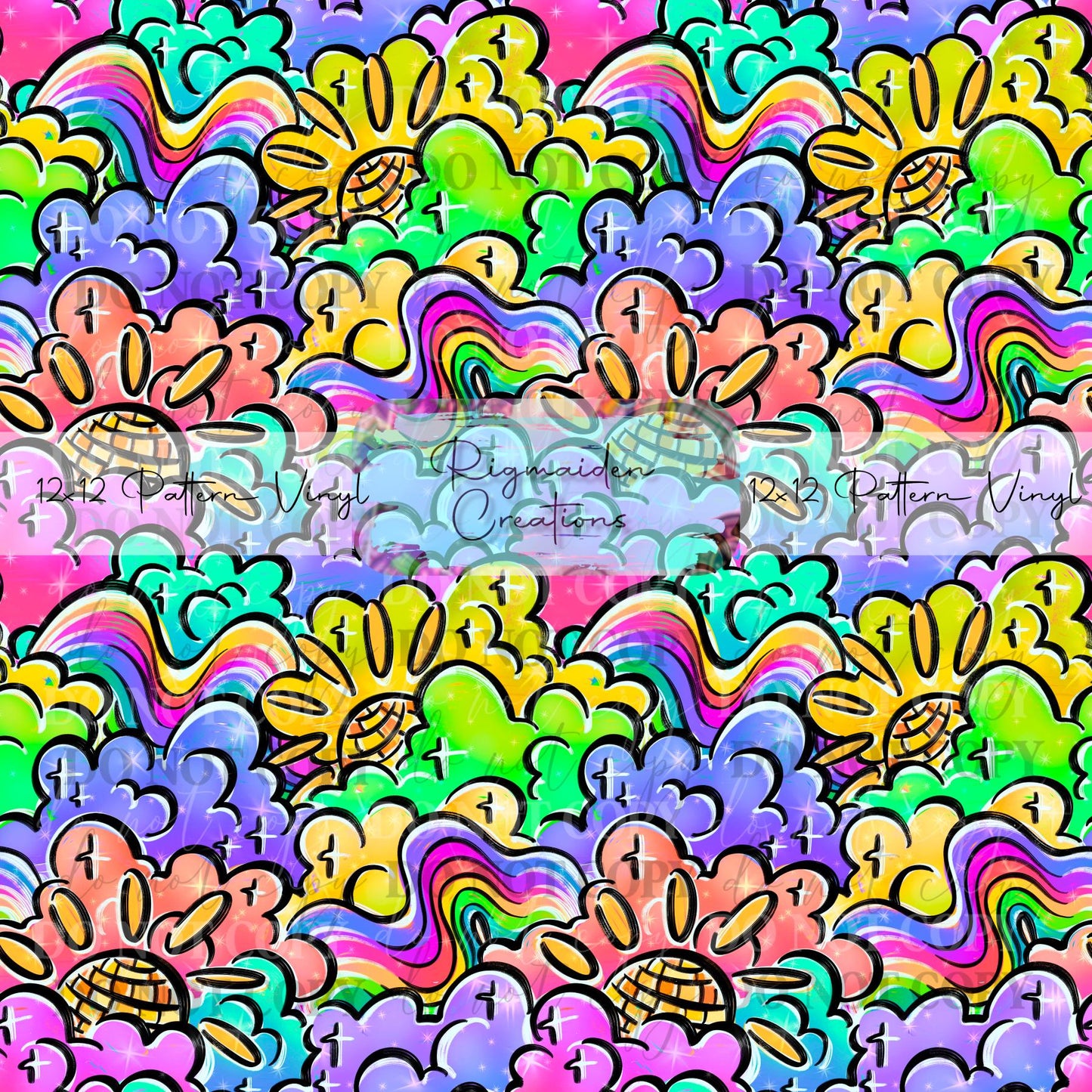 Rainbow Abstract Vinyl