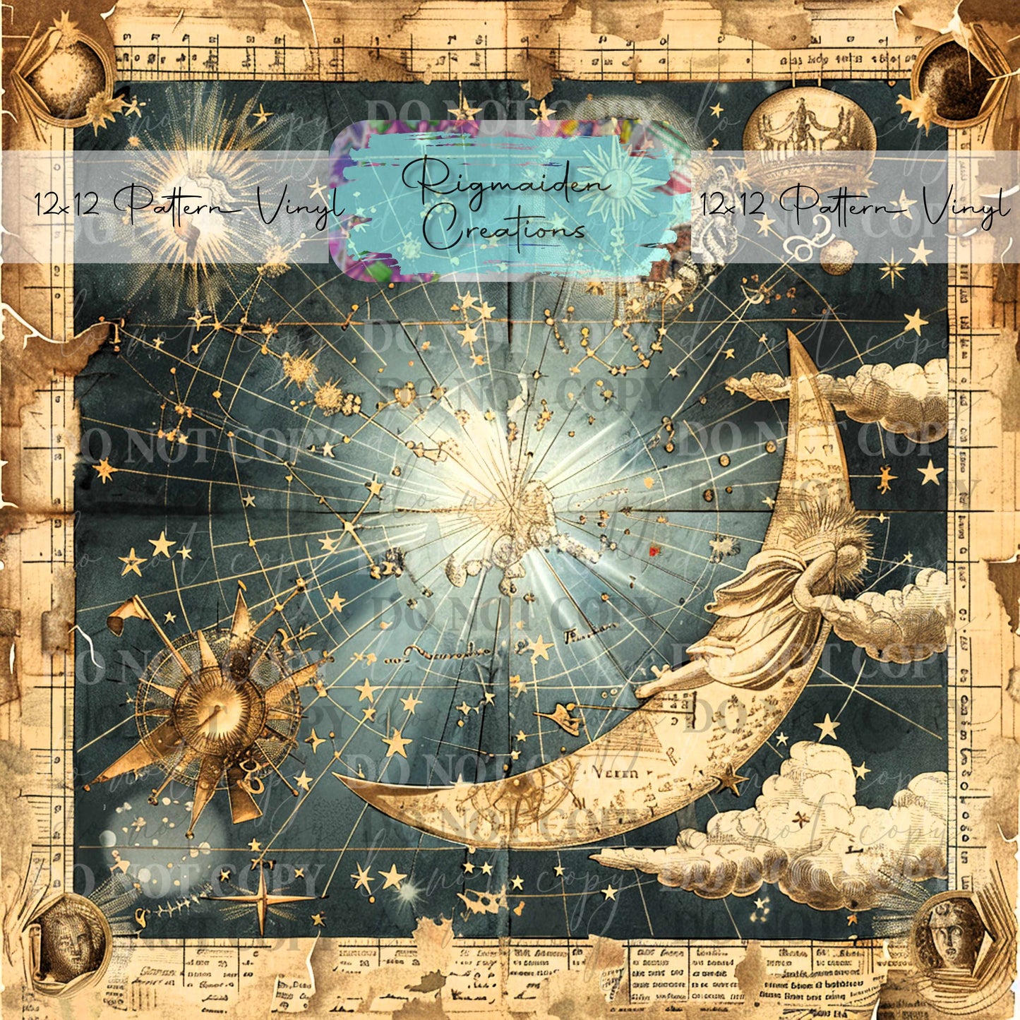 Zodiac Star Sign Map Vinyl