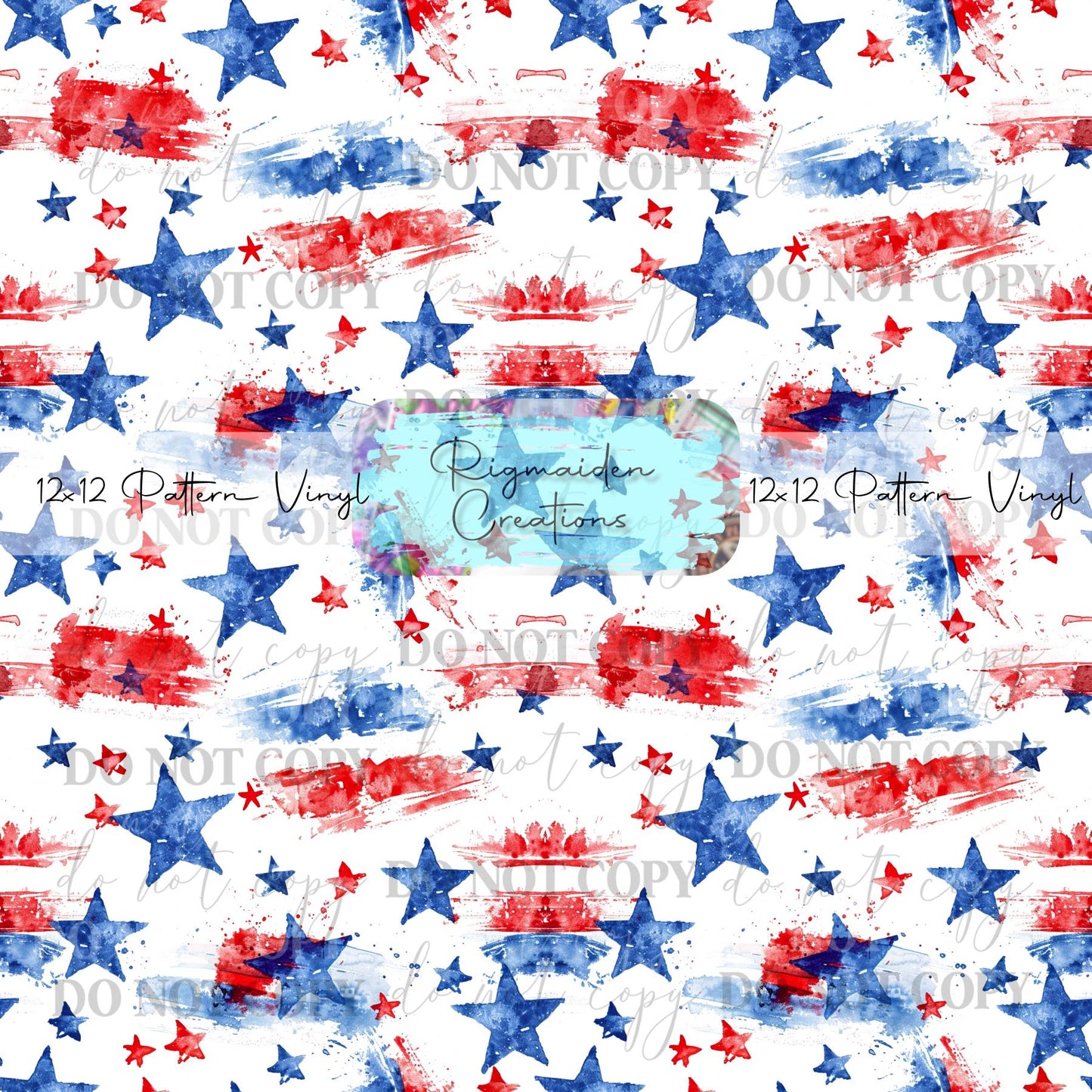 Watercolor Fourth Of July