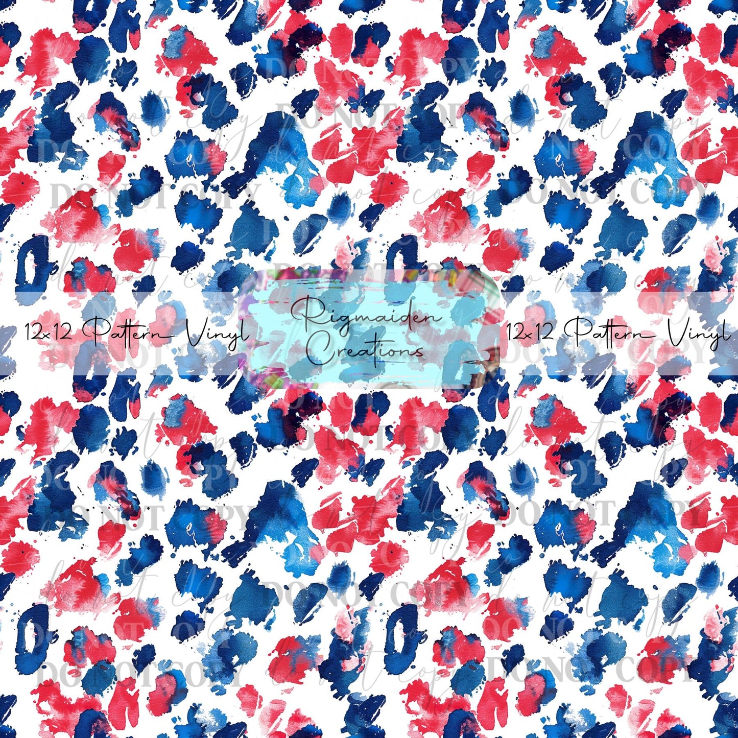 Patriotic Cheetah Print Vinyl