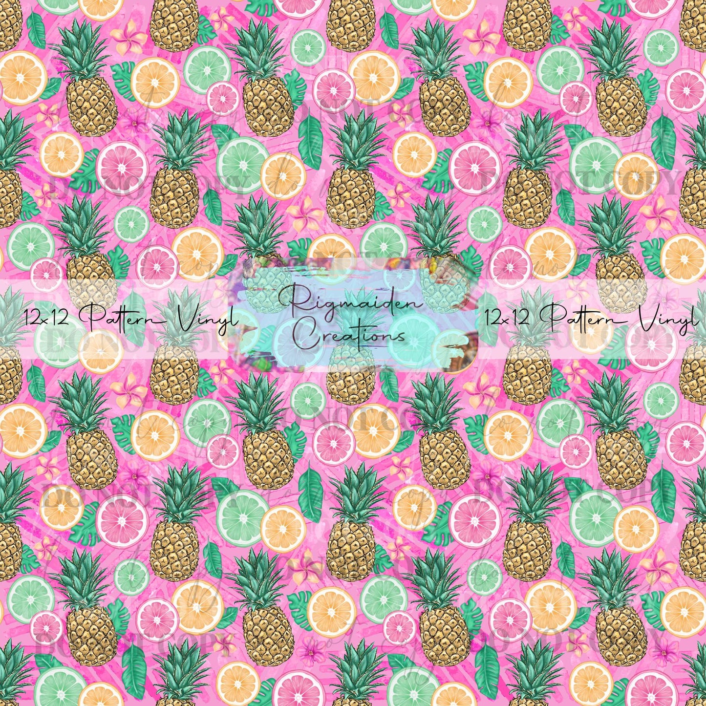 Pink Pineapple And Citrus Vinyl
