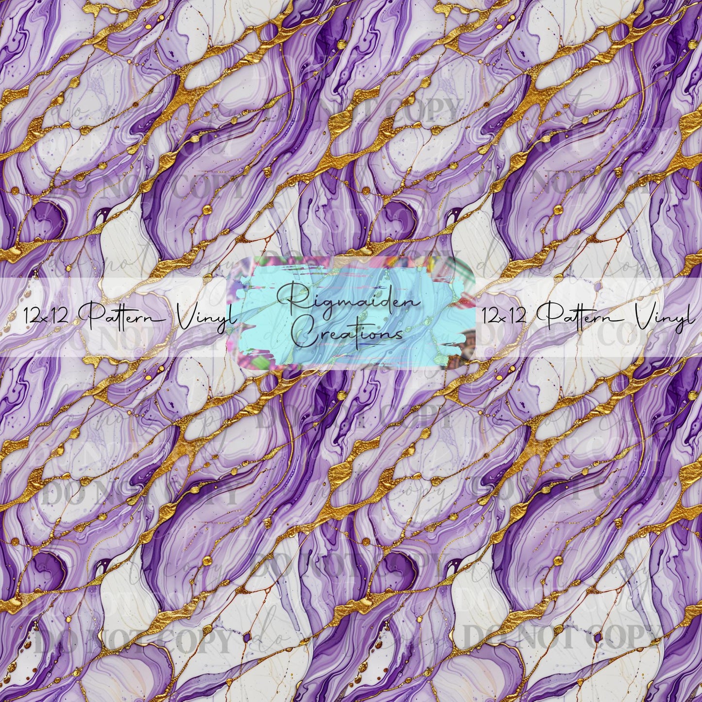 Purple And Gold Marble Vinyl
