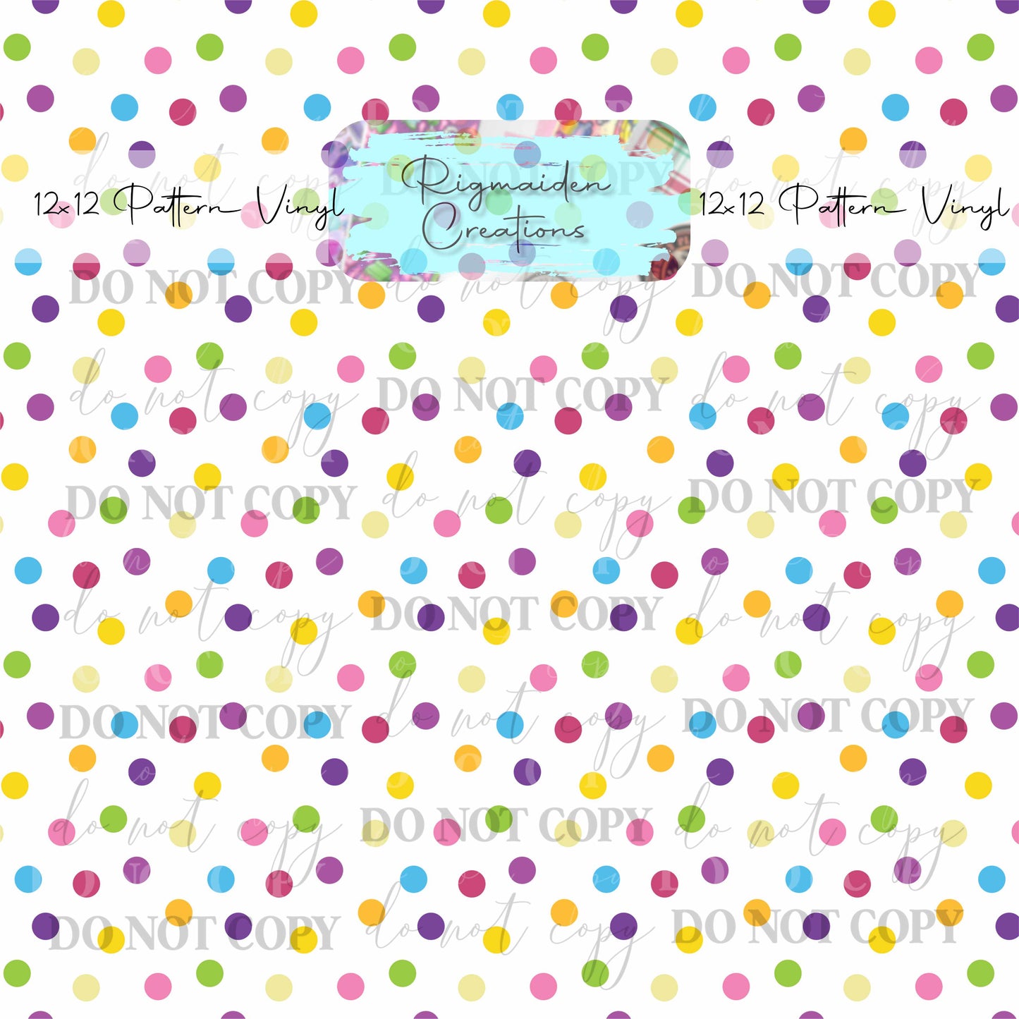 Colorful Polka Dot Vinyl