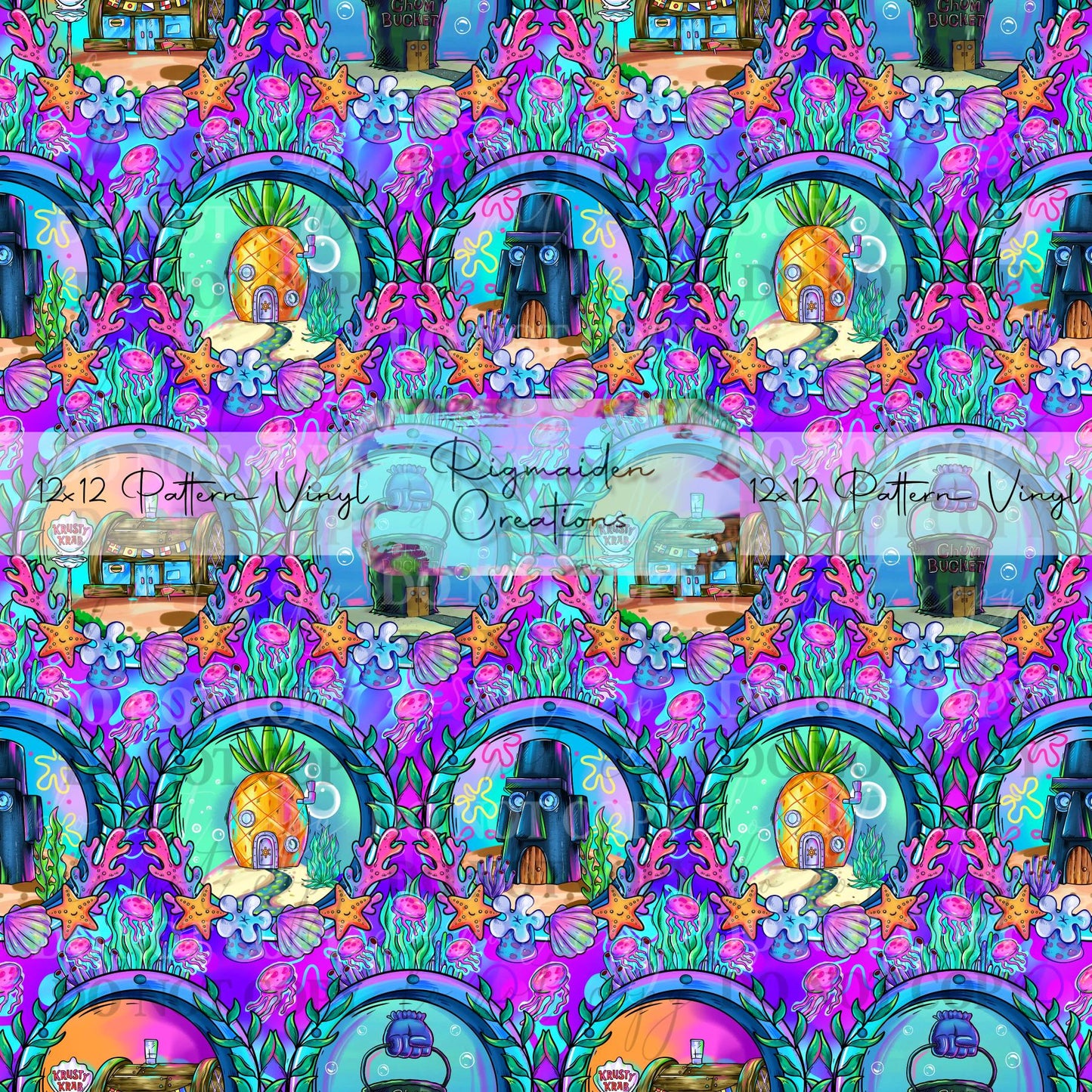 Sea Sponge Houses MULTIPLE OPTIONS Vinyl