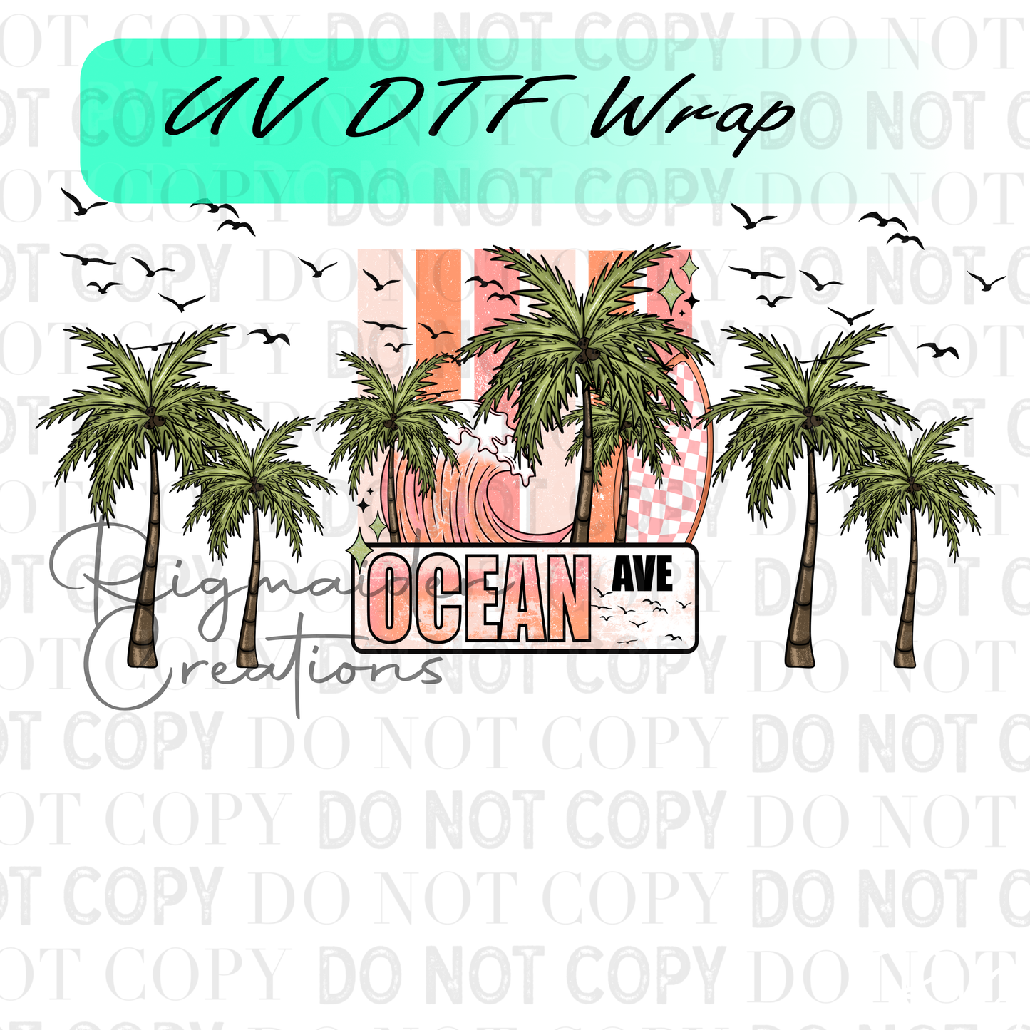 Ocean Ave UV DTF Wrap