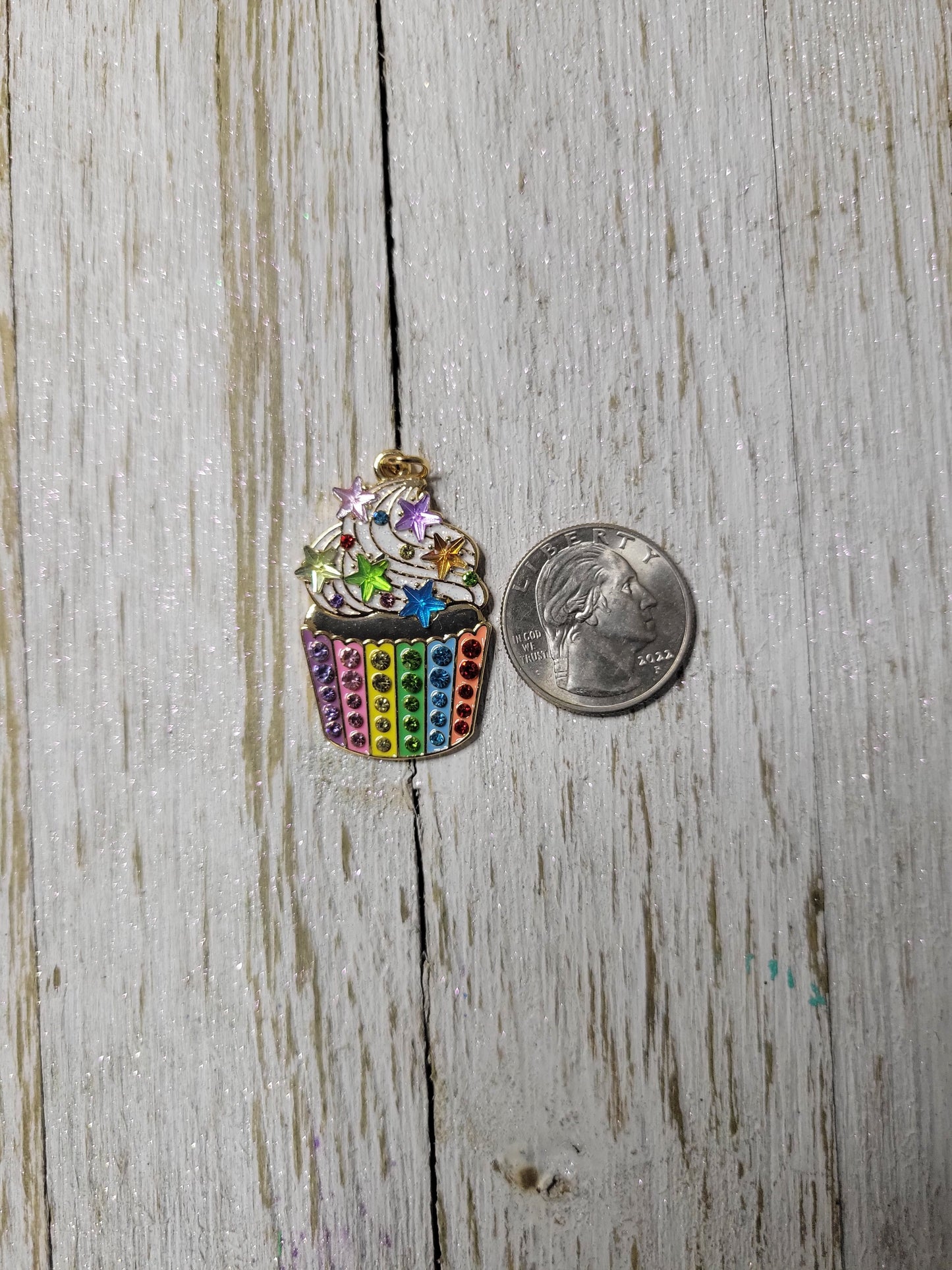 Cupcake Zipper Charm