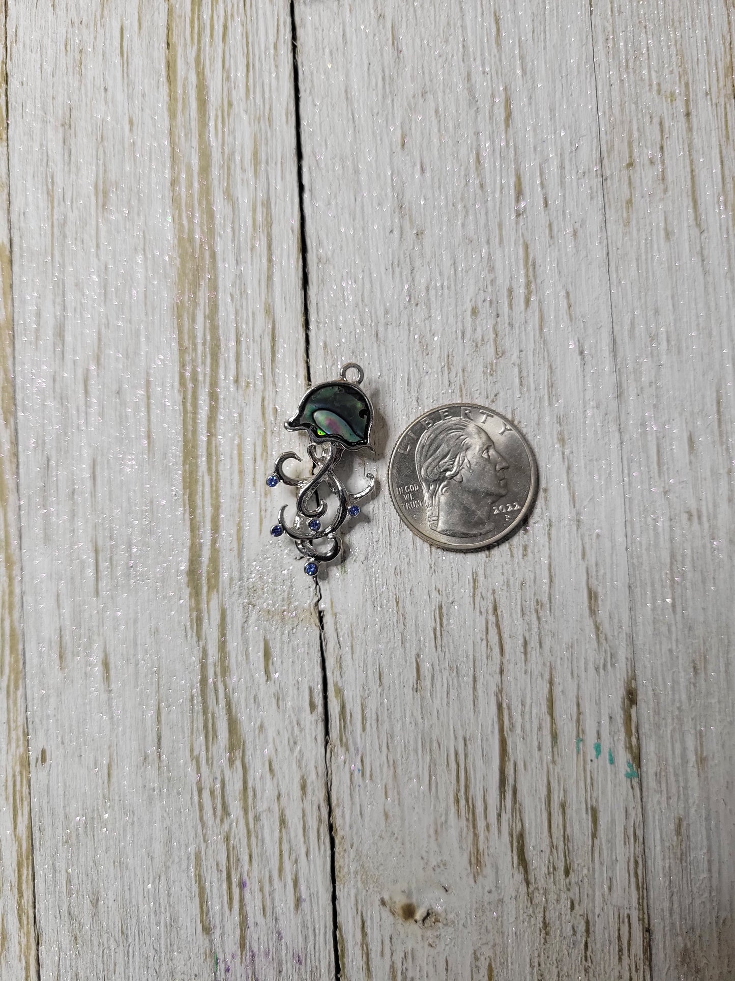 Jellyfish Zipper Charm