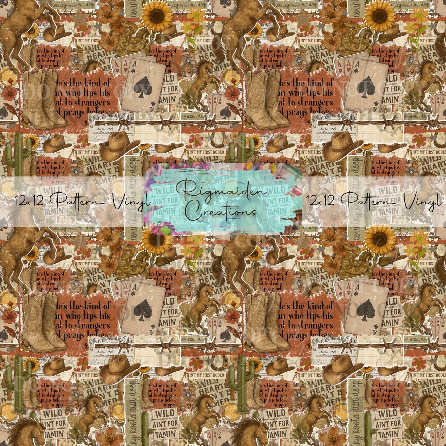 Junk Journal Western Vinyl