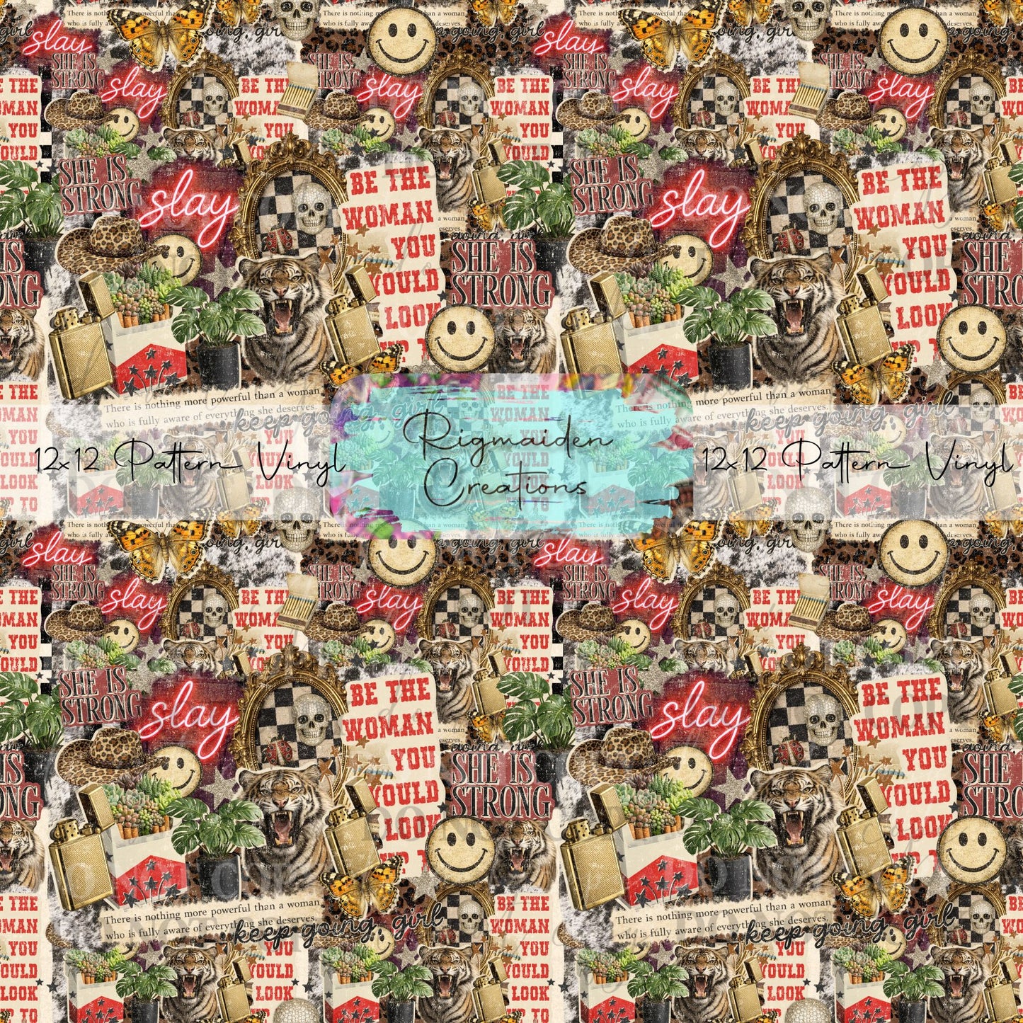 Junk Journal Woman Vinyl