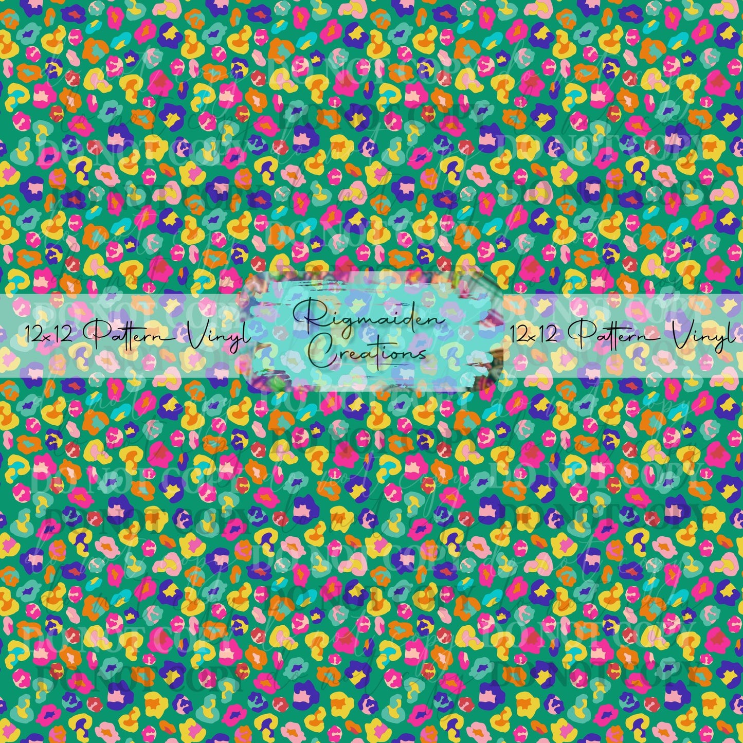 Rainbow Cheetah Print Vinyl