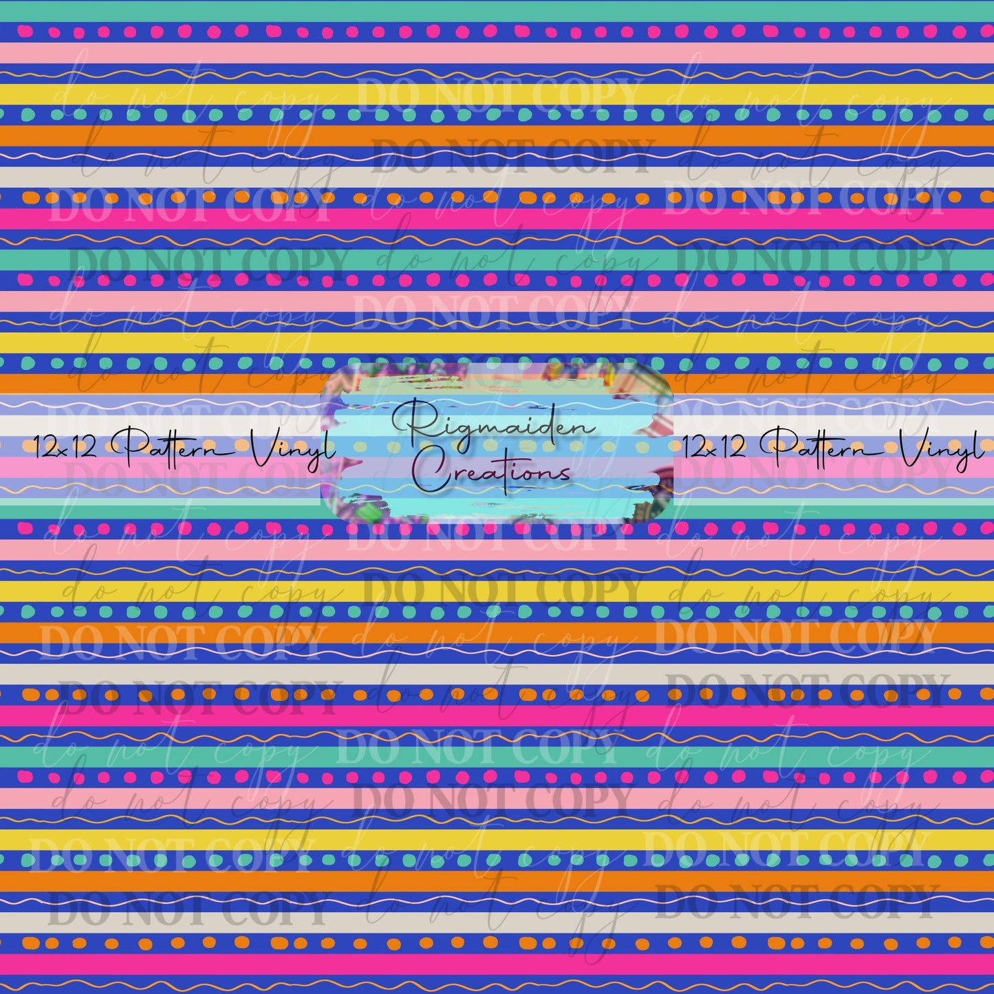 Bright Stripes and Dots Vinyl