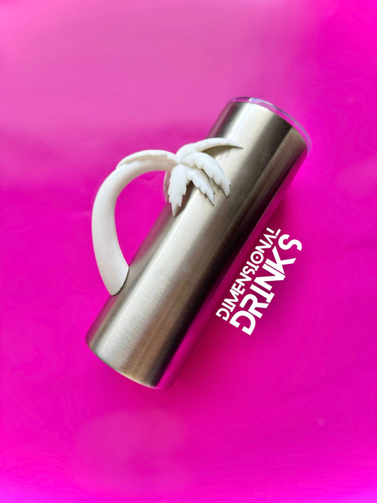 Palm Tree Tumbler Handle