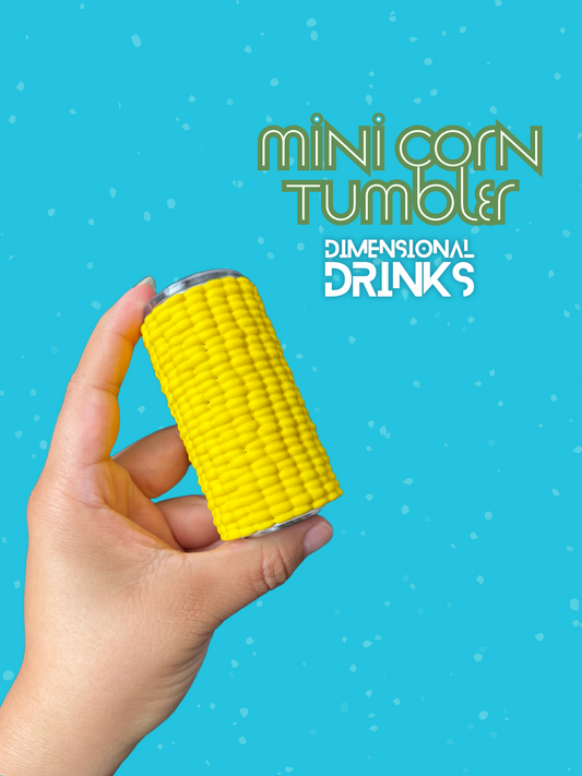 Mini Corn 3D Tumbler Sleeve