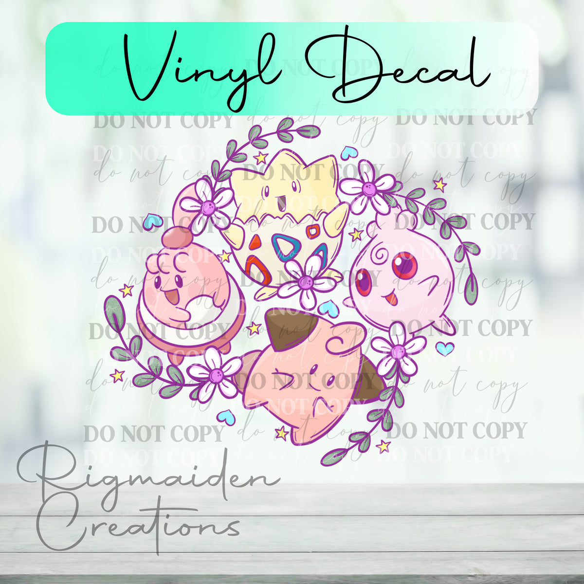 Faryn Rigmaiden Fairy Pokemon Mashup Vinyl Decal – Rigmaiden Creations