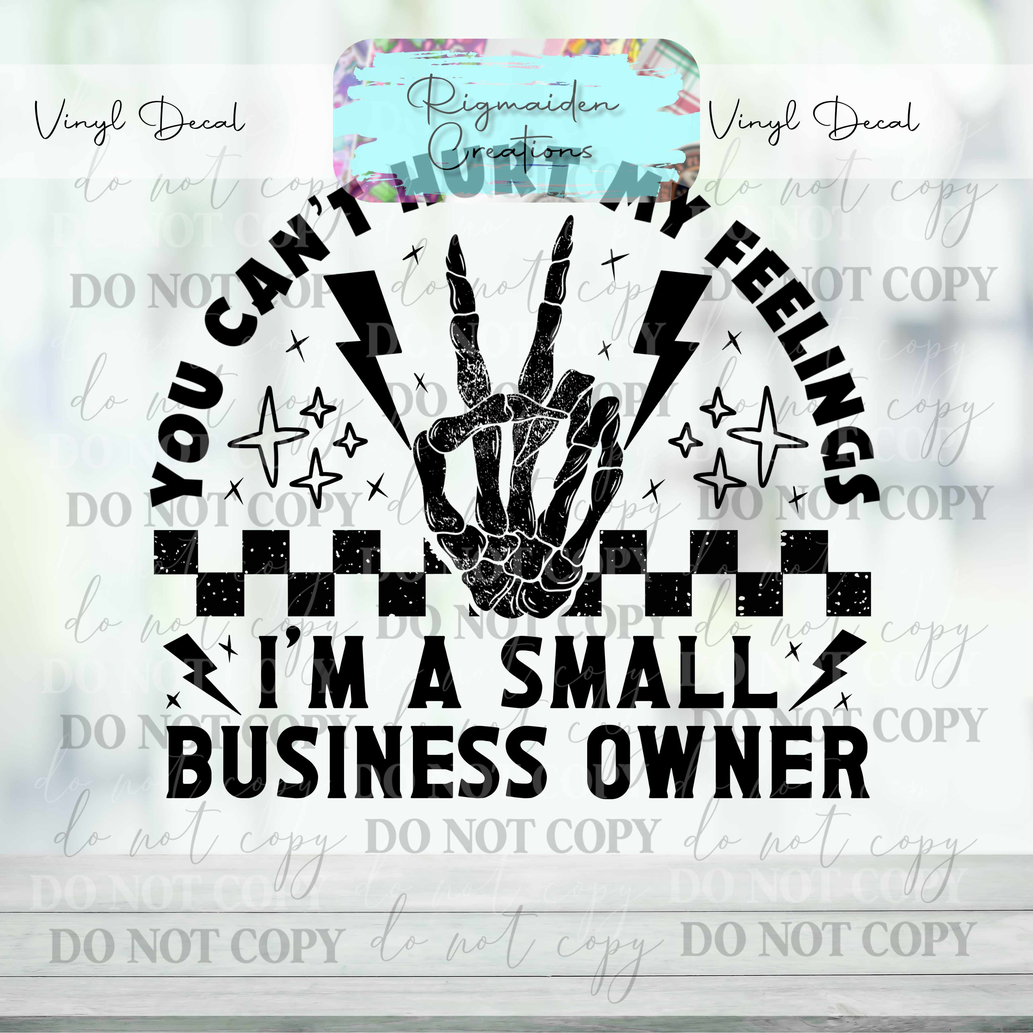 Small Business Owner Vinyl Decal – Rigmaiden Creations