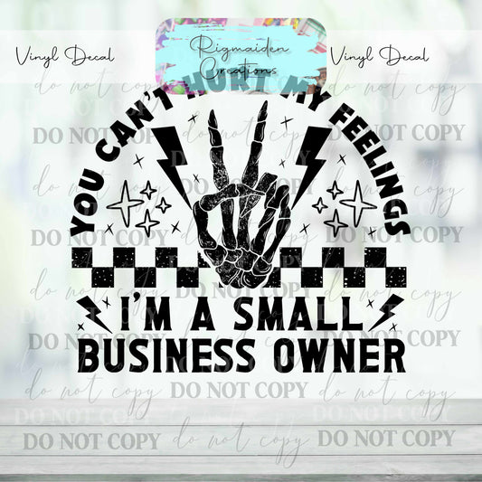 Small Business Owner Vinyl Decal
