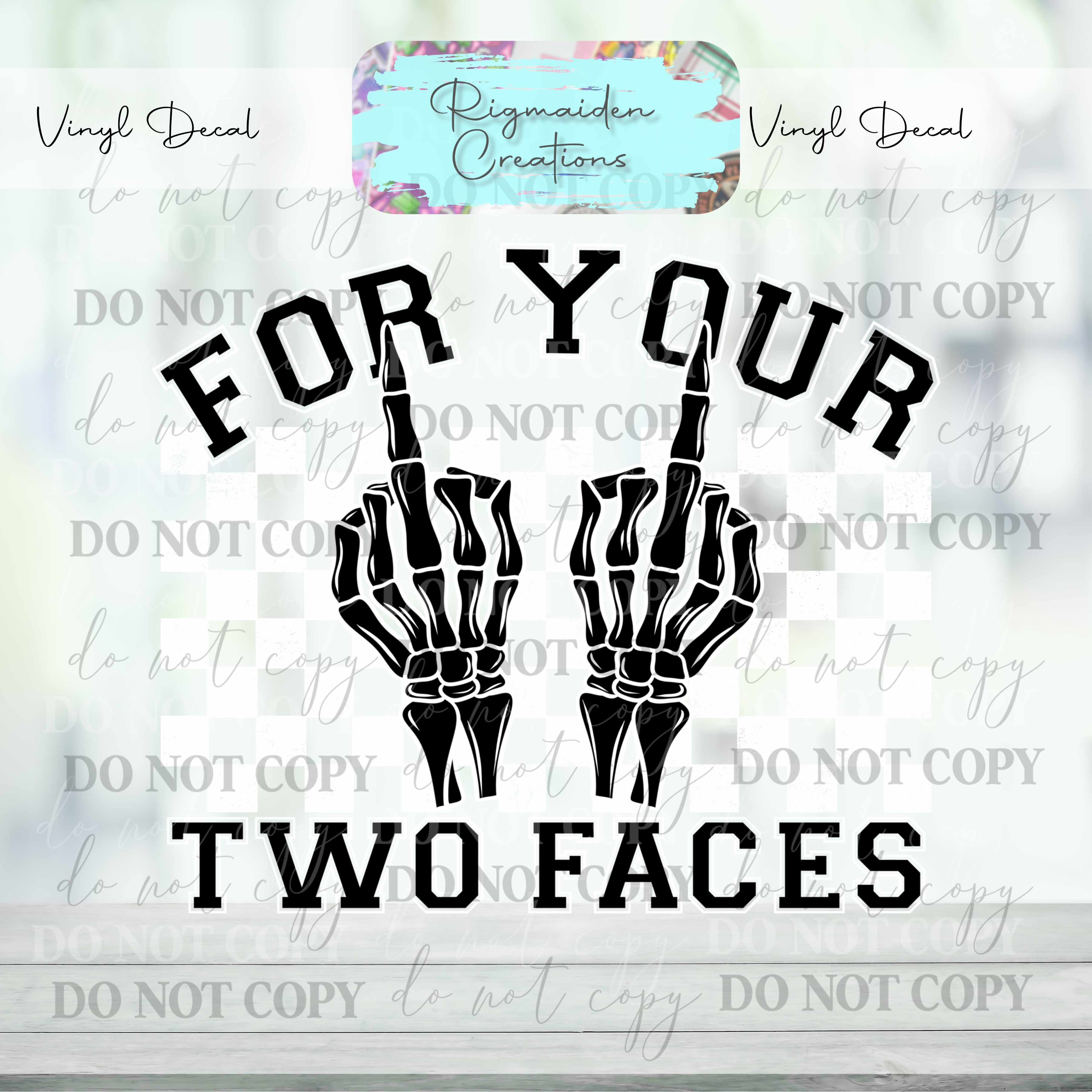 Two Face 2 Vinyl Decal – Rigmaiden Creations