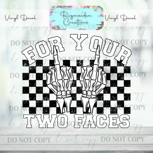 Two Face 1 Vinyl Decal