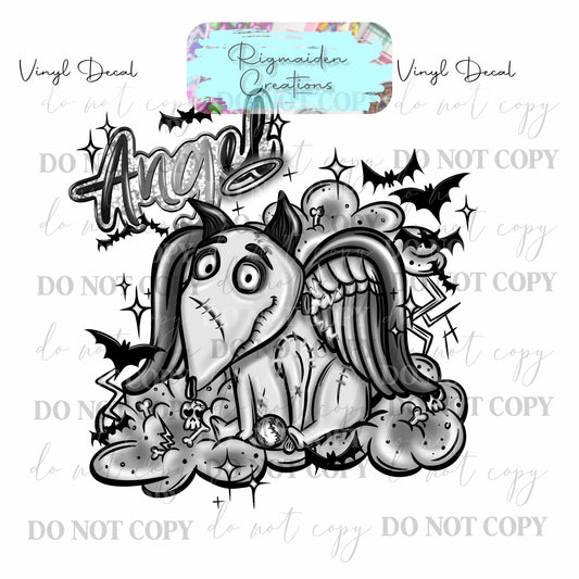 Spooky Dog Vinyl Decal {MULTIPLE}