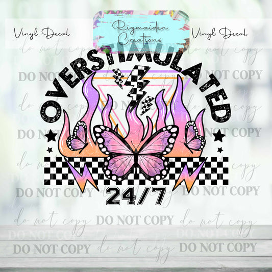 Overstimulated Vinyl Decal