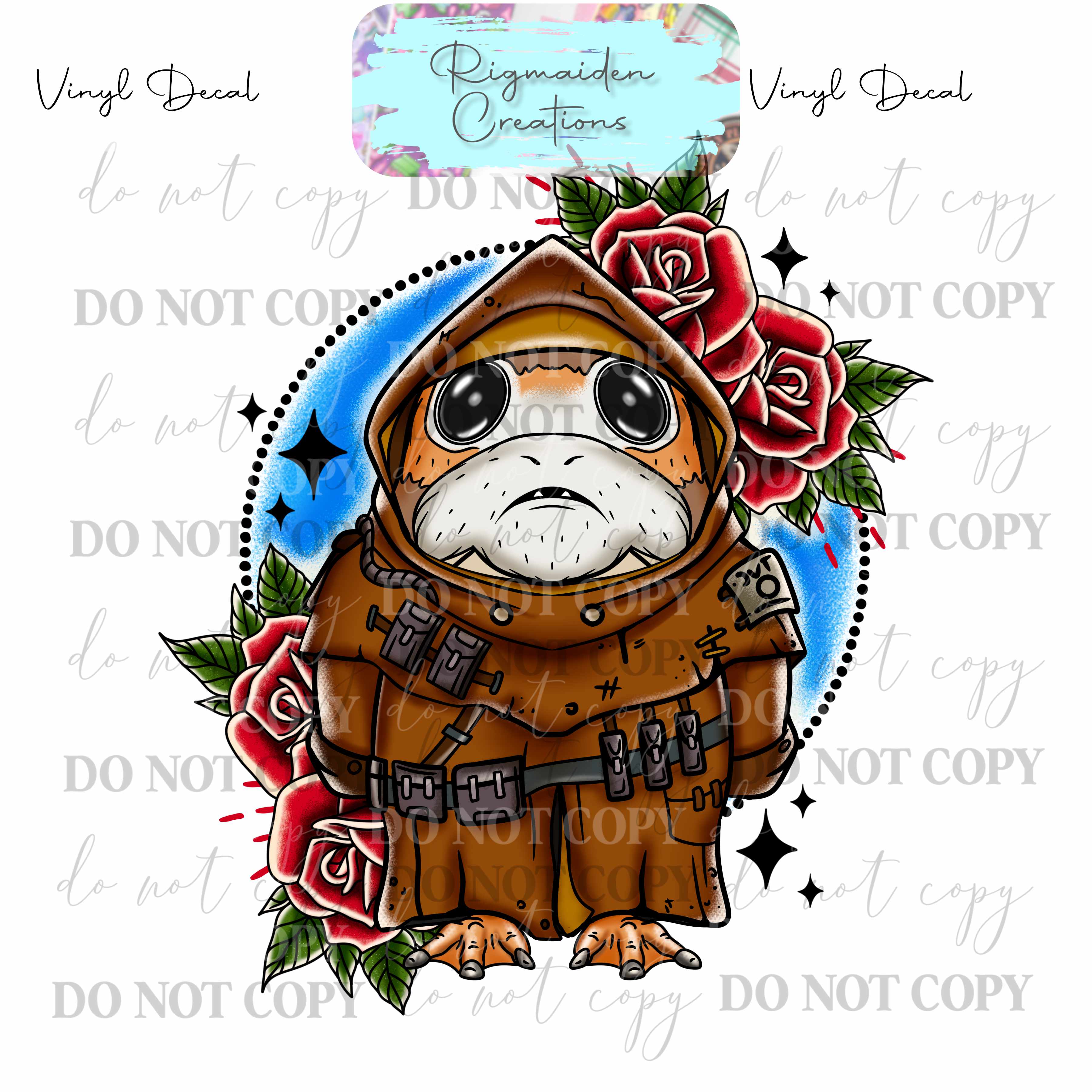 Faryn Rigmaiden Porg....Vinyl Decal {Multiple} – Rigmaiden Creations