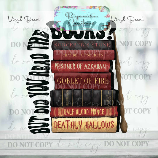 Wizard Books 2 Vinyl Decal