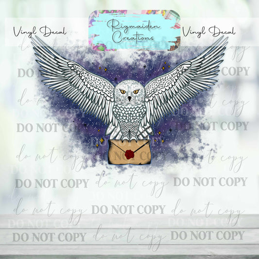 Wizard Owl Vinyl Decal