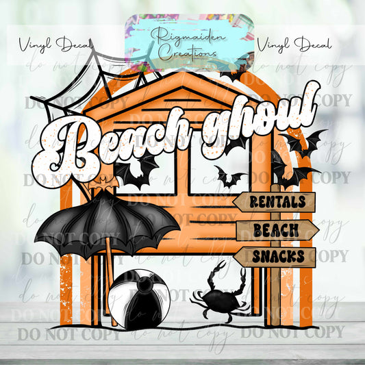 Beach Ghoul Vinyl Decal