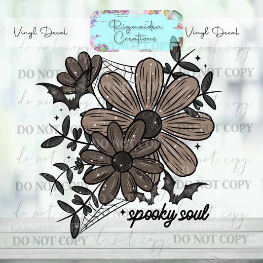 Floral Webs Vinyl Decal