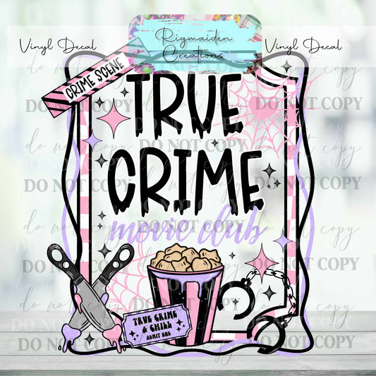 True Crime Pastel Vinyl Decal