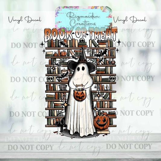 Ghostly Reading Vinyl Decal {Multiple}