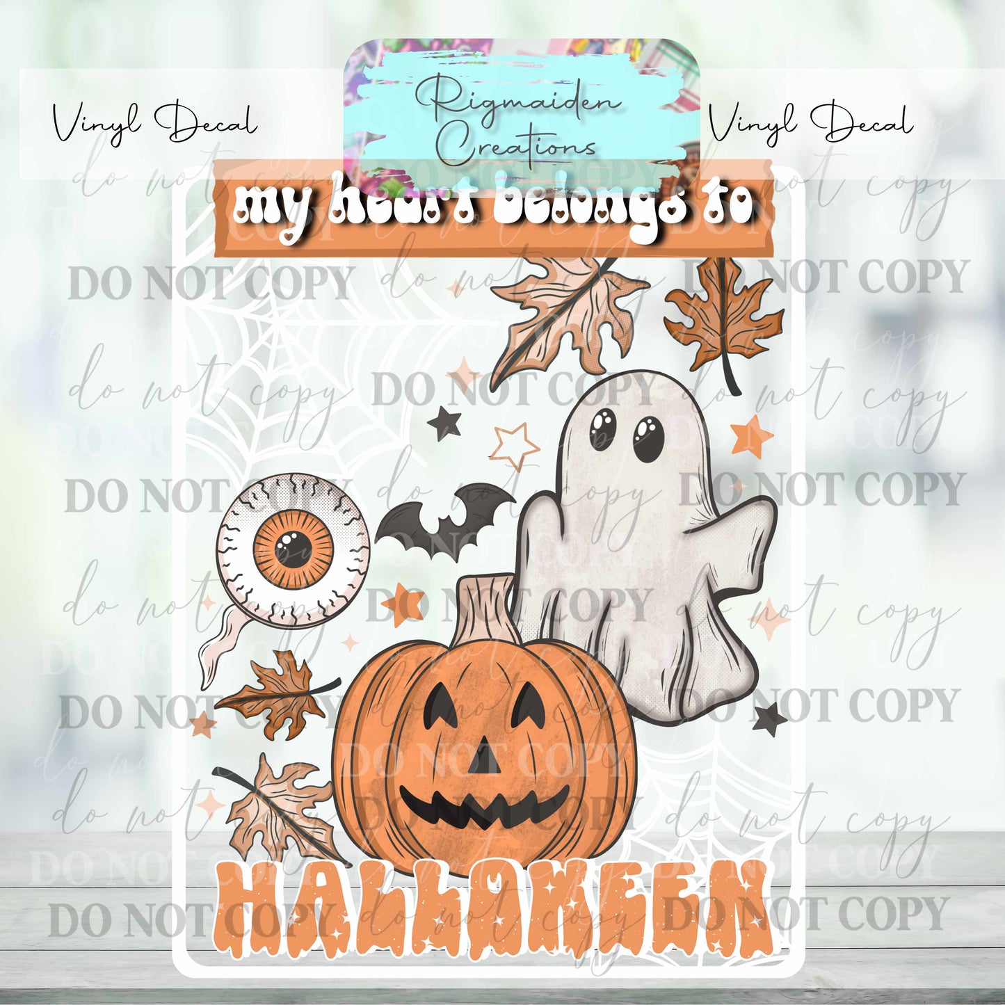 Heart of Halloween Vinyl Decal
