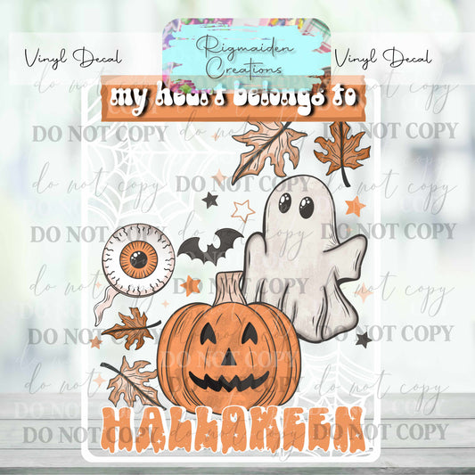 Heart of Halloween Vinyl Decal