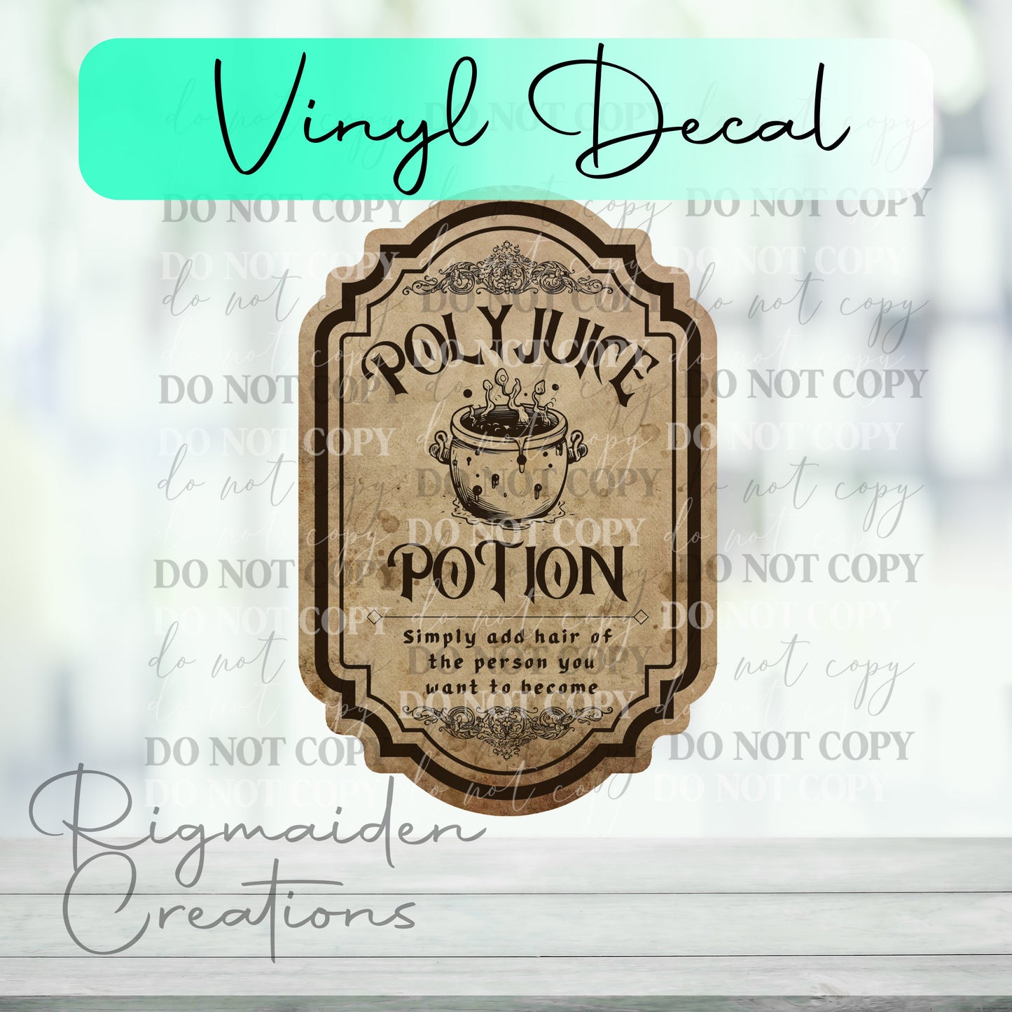 Polyjuice Potion Label Vinyl Decal