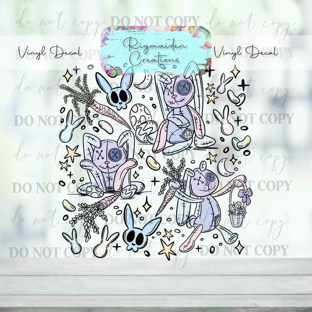 Dr Rigmaiden Ragdoll Bunny Vinyl Decal – Rigmaiden Creations