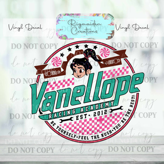 Candy Princess Racing Vinyl Decal