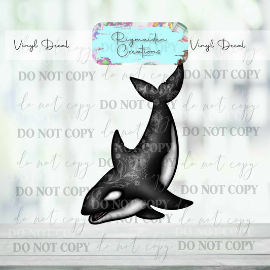 Moon Orca Vinyl Decal