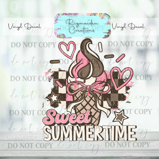 Sweet Summer Time Vinyl Decal