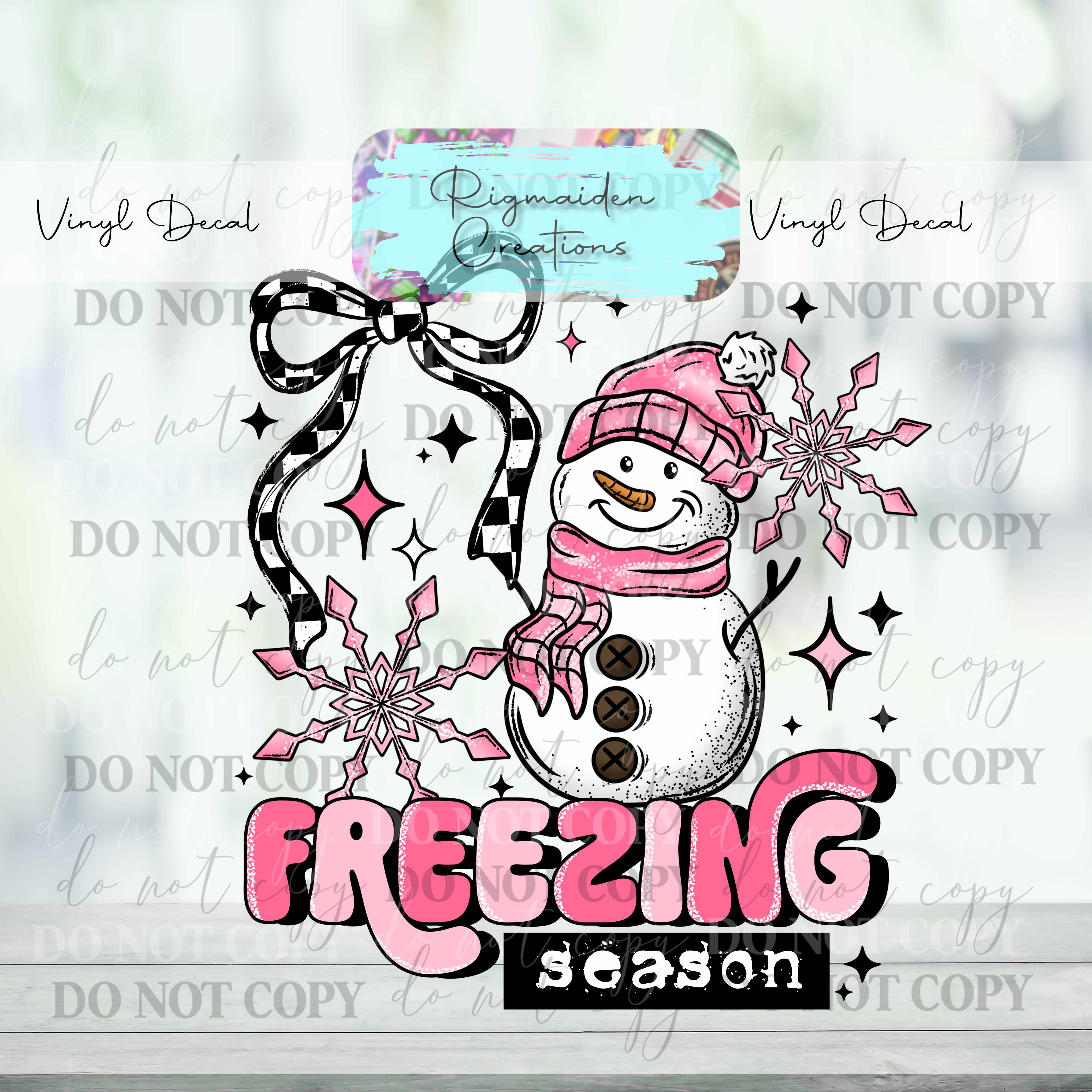 Freezing Season Decal – Rigmaiden Creations