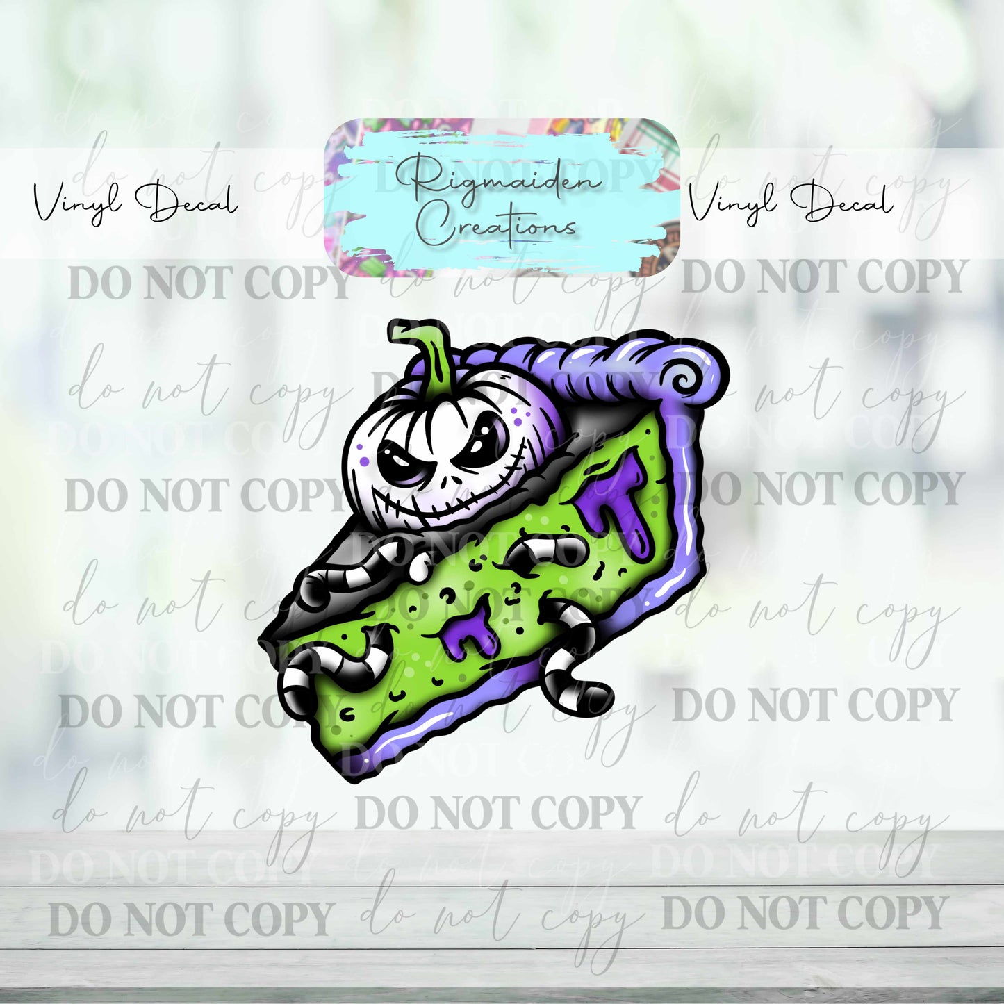 Spooky Jack Pie Decal