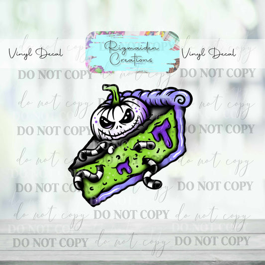 Spooky Jack Pie Decal