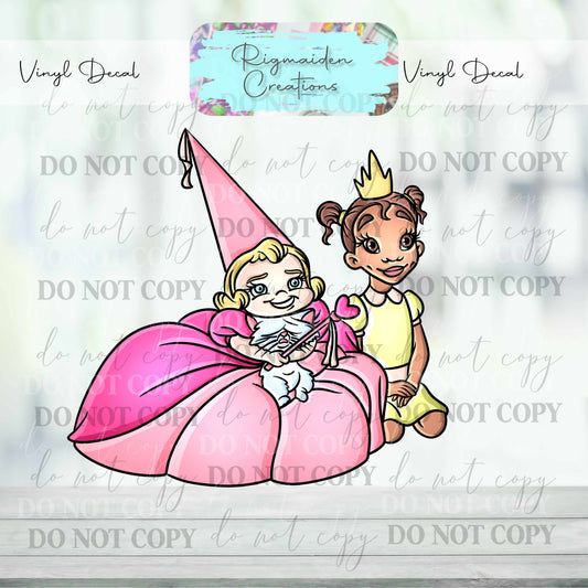 Tiana and Lottie Decal