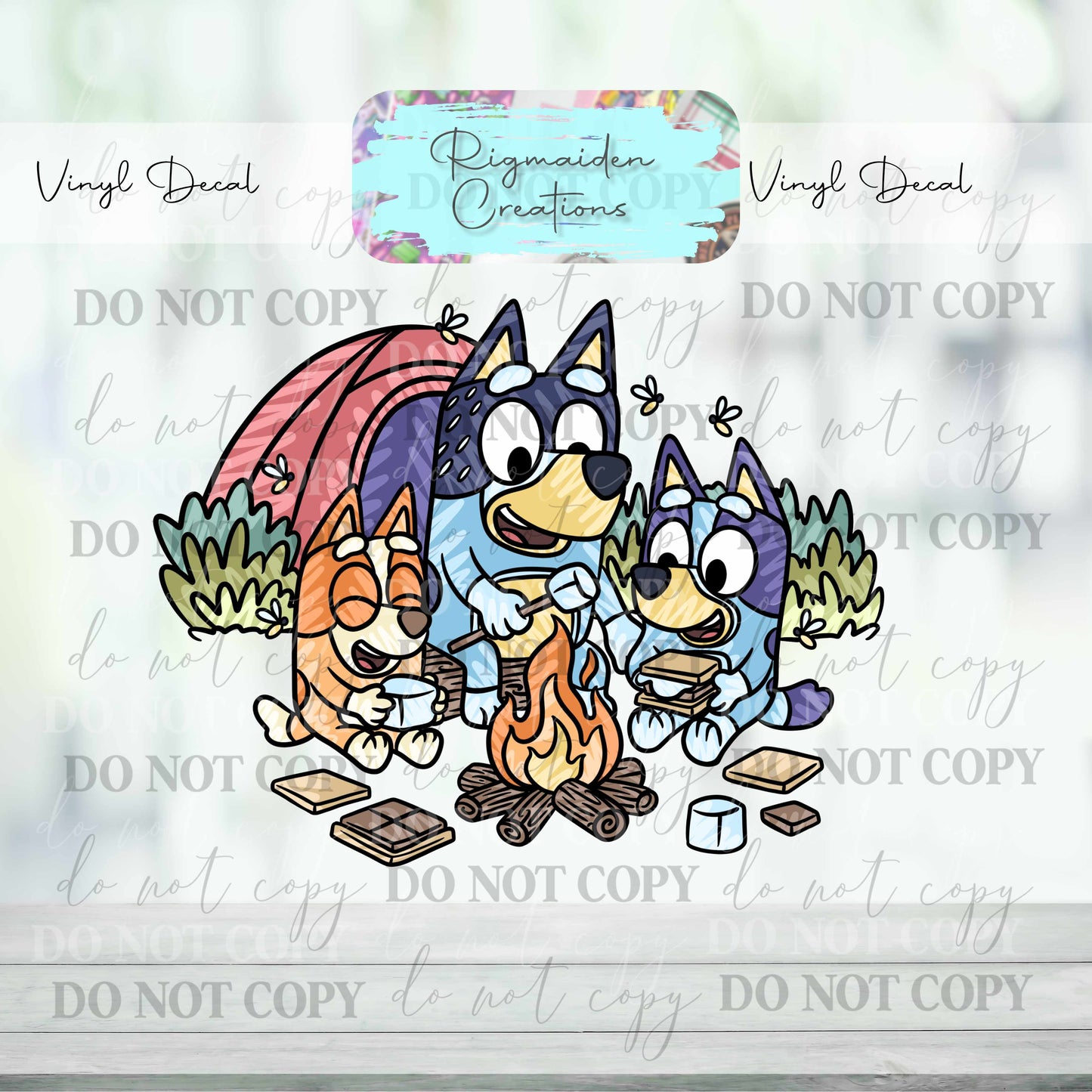 Bluey Dad Decal