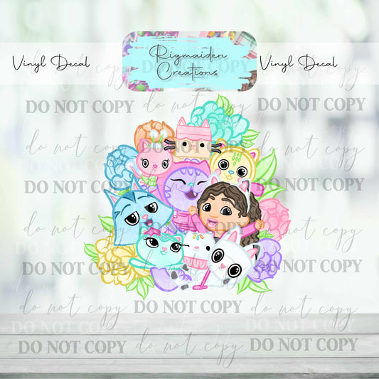 Gabby Dollhouse Decal