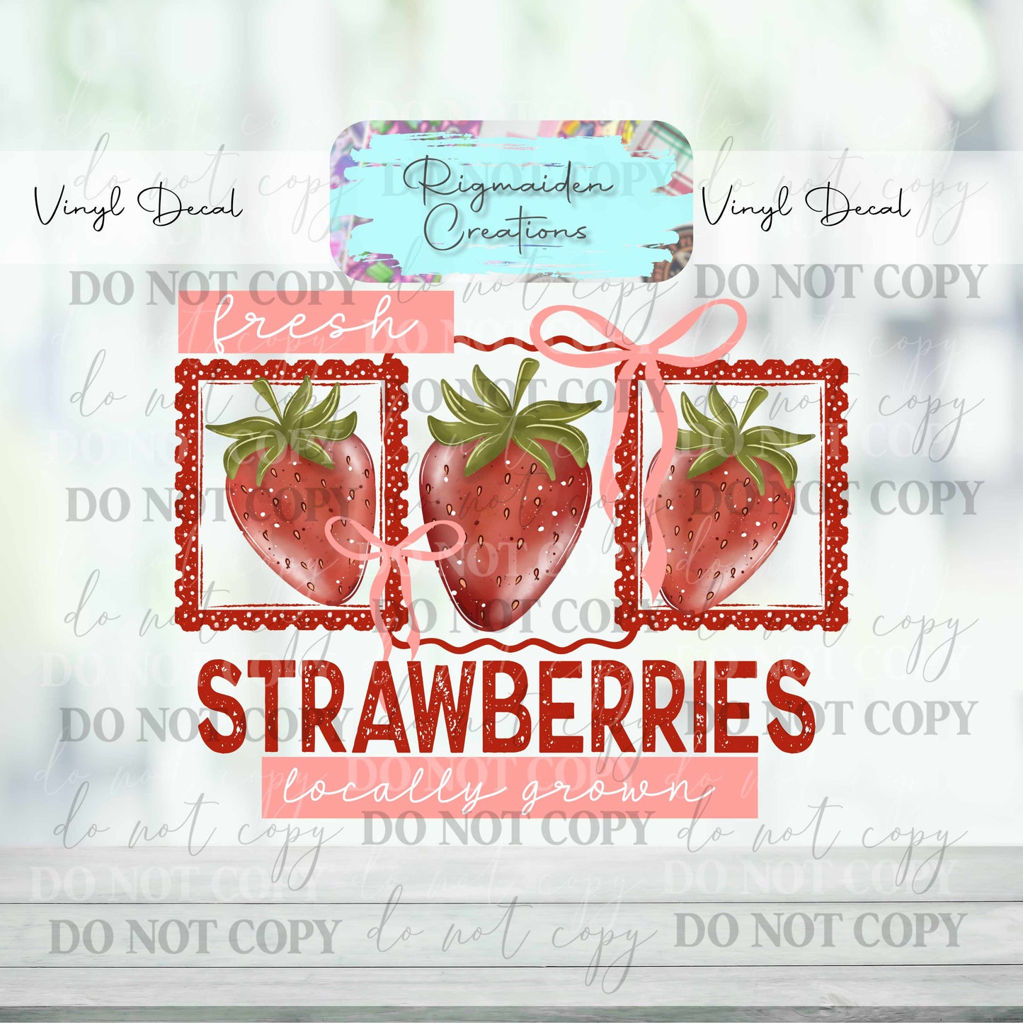 Strawberries Decal