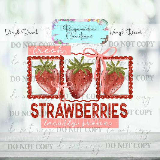 Strawberries Decal